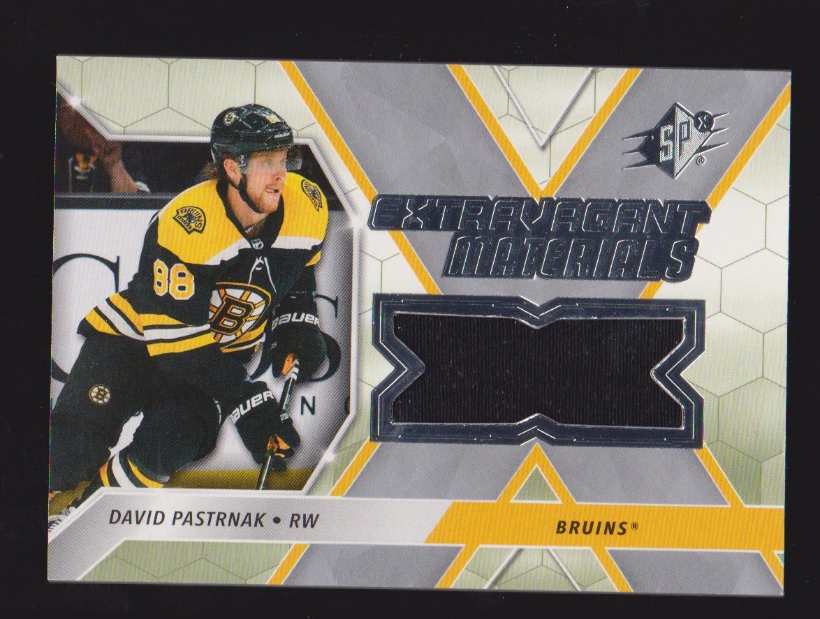 (image for) 2020-21 SPx Extravagant Materials #EXDP David Pastrnak